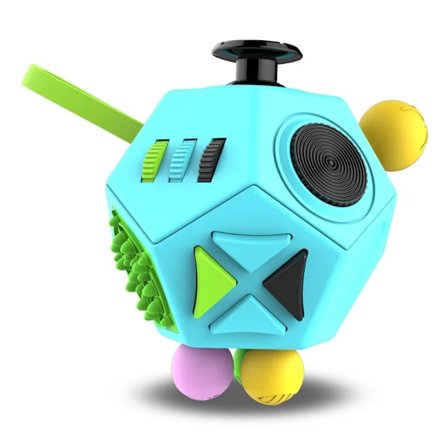 Fidget Cube EDC Anti Stress Relief Legetøj Angst Antistress Sensorisk Fidgeting Terning Legetøj Til Børn Voksne Autisme ADHD Fokus 12 Sider