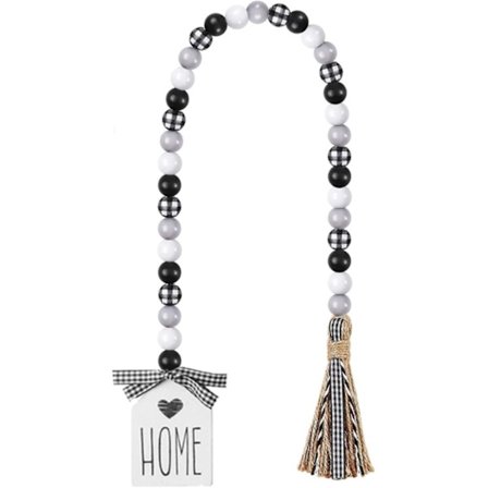 Puupallot Nauhoilla, Nauha-Riipus Nauha Rukoilevien Helmien Nauhat Seinäkoriste Puupallot Boho Loma Maalaistalon Koti Tarjotin De