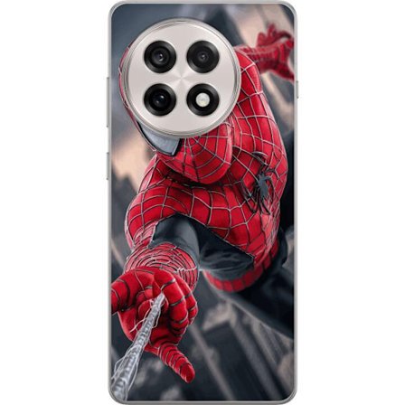 Kompatibelt Mobilskal till OnePlus OnePlus 13R Dynamisk Spider-Man-illustration i actionperspektiv, superhjältetema med rörelseekonomi och känsla a
