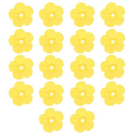 18 stk Nyttige Kolibrimatere Vannmatere Blomstformet Fuglematmatingverktøy Gul 3X3CM Yellow 3X3CM