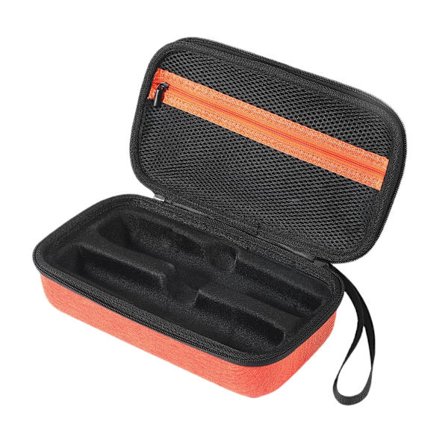 Oppbevaringsveske for trådløs mikrofon Dobbel mikrofonbæreveske med lomme