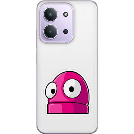 Kompatibel Mobilcover til Xiaomi Xiaomi Redmi 15C Rosa tegneseriefigur med store øjne i legende og humoristisk stil