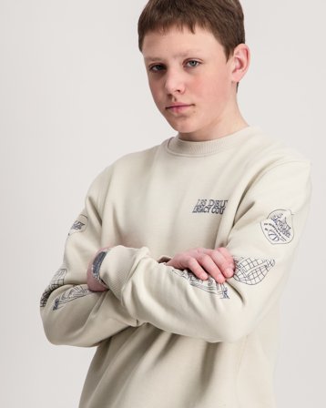 Les Deux Atlas Sweatshirt Kids Beige Tröjor Kille - Kids Brand Store