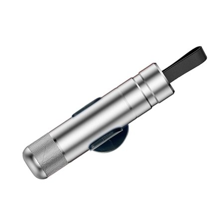 Bil sikkerhetshammer med beltekutter og glassknuser, kompakt nødverktøy