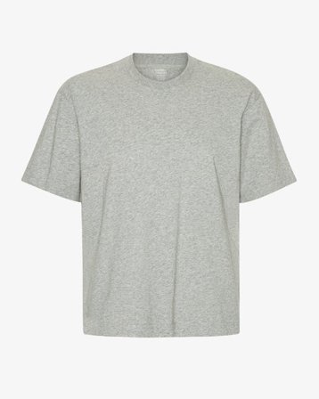 Oversized Organic T-Shirt - Heather Grey - Male - XS