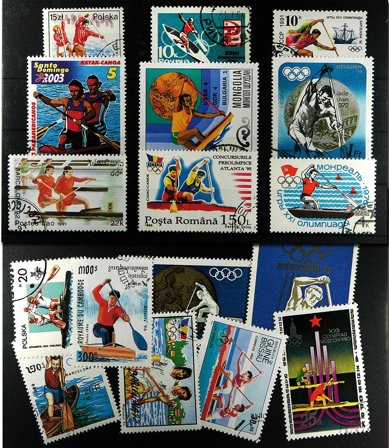 Kano 17 forskellige frimærker