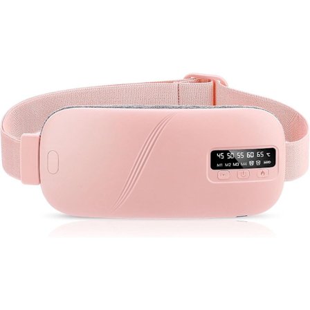 Menstruationsvarmebælte, Opvarmet hoftebælte, Varmende kompressionsbælte, Elektrisk varmebælte til taljen, Genopladelig menstruationsvarmepude, 5 