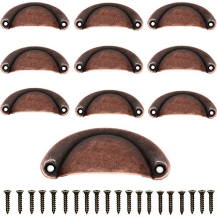 30 KPL Antiikki Pronssi Rauta Laatikon Nupit Vetimet Kahvat - Vintage Keittiön Kaapit Huonekalut Vaatekaappi Lääkekaapin Vedin (Pituus: 81mm Leveys: 