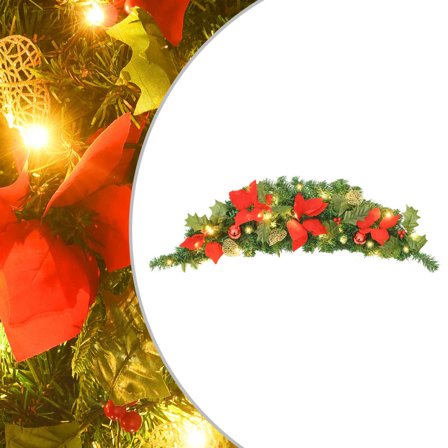Julbåge Grön Med Led 90 Cm Pvc