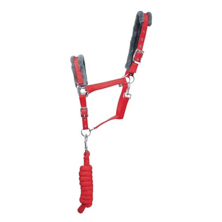 Hy Sport Active Hästgrimma och Ledrep Pony Chilli Red