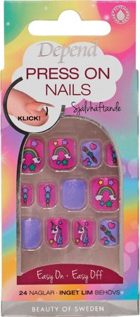 Depend Press On Nails Magical Shimmer, Makeup, Kunstige Negle Og Tilbehør, Kunstige Negle