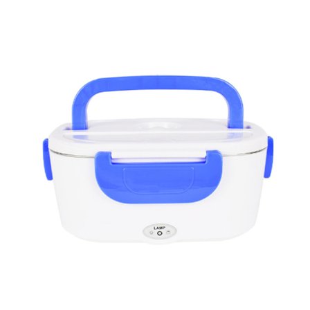 Elektrisk matboks rask oppvarming 2 i 1 bærbar matvarmer 12V og 220V for bil/hjem/kontorbruk blå