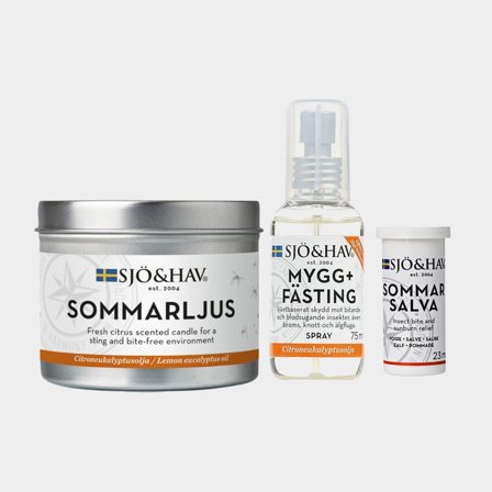 Grand ensemble anti-moustiques et tiques Sjö & Hav Moustique + Tique, spray, 75 ml + Crème contre les piqûres / After Bite Sjö & Hav Crème d'été, 23 