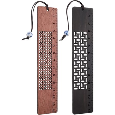 Puinen kirjanmerkki, Vintage-käsintehty kirjanmerkki (B)