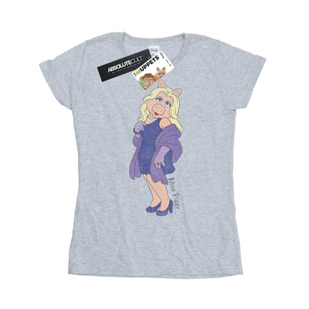 Disney Dam/Kvinnor Mupparna Klassisk Miss Piggy Bomull T-shirt