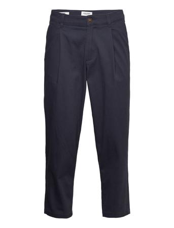 Jpstbill Jjrico Cropped Akm Chinos Bukser Marineblå Jack & J S*Betinget Tilbud