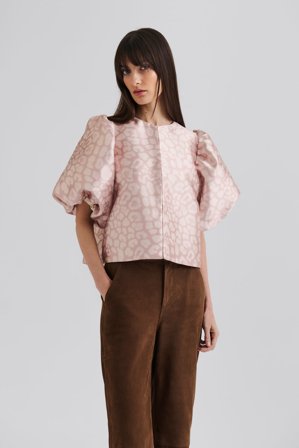 Malina - Cleo blouse - XXS - Beige Leo