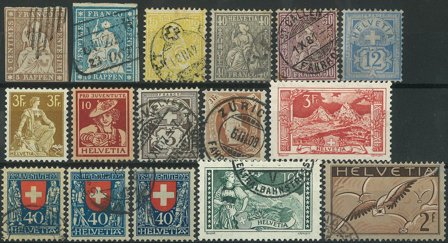 Schweiz - Samling - 1854-1936