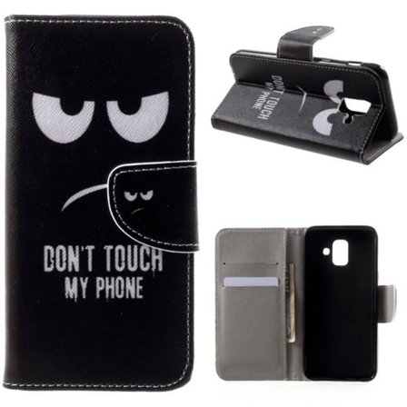 Plånboksfodral Samsung Galaxy A6 (2018) - Don’t Touch My Phone