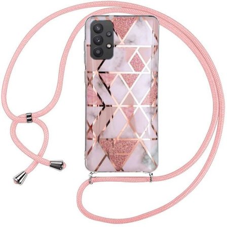 Coque design - Booling - för Samsung Galaxy A52/A52s - Rosa - Marmor mönster - Slim