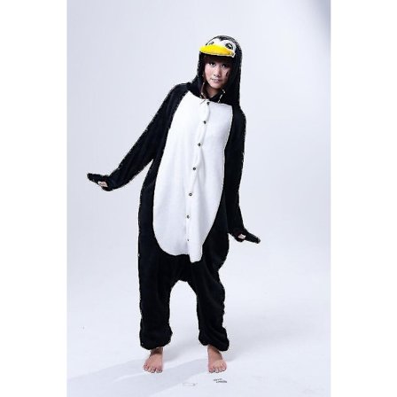 Halloween Unisex Onesie Kigurumi Karnevalkostyme Hettegensere Pyjamas Soveklær-9-1 - Perfet Penguin 0