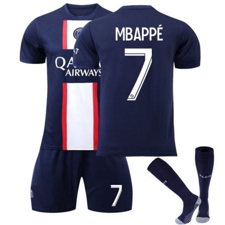 Fotbollssats Fotbollströja Träningströja Mbappe Mbappe barn 26(140-150cm) Mbappe barn 16(90-100cm)