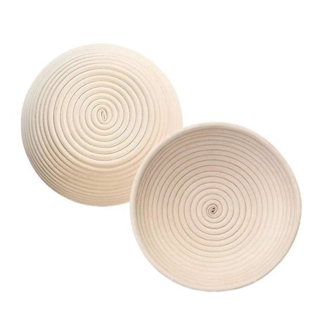 Rund fermentert rottingkurv landbrød ball proofing proofing kurv bakerens brødkurv med tøytrekk 1 stk 25 * 8cm