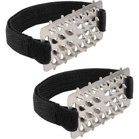 26 Tænder Crampons Walking Traction Anti-Ice Sne Crampons Anti-Slip Grips Sko Dækker til Vinter Walking Hiking Klatring Sort