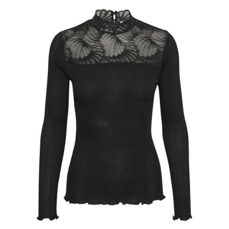 Saint Tropez, Maya SZ LS Blouse Zwart, Dames, Maat:M