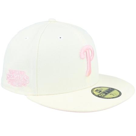 New Era - MLB Weiss fitted Cap - Philadelphia Phillies Summit 59FIFTY World Series Chrome/Pink Fitted @ Hatstore