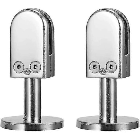 Glasklemme til trapper, 2 stk. 6-8 mm, 304 rustfrit stål, glasrækkeklemmer, bundstøttekolonne, justerbar [DB]