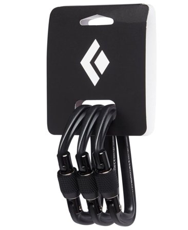 Black Diamond Hotforge Screwgate 3pk Svart