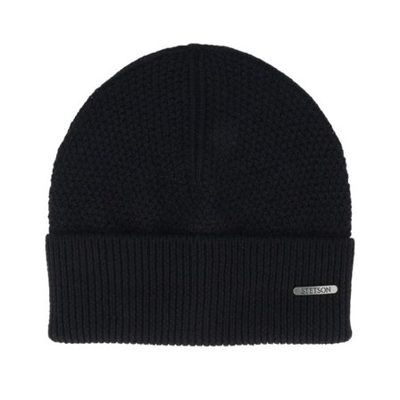 Stetson - Svart cuff Beanie - Beanie Merino Wool Black Cuff @ Hatstore