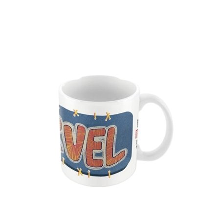 Marvel broderad lapptäcke - Diamond Mug One Size Vit/Blå/