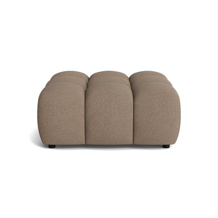 Puffy puf, 95x95 - Loop Mørk Beige - 95x95x40 - Puf