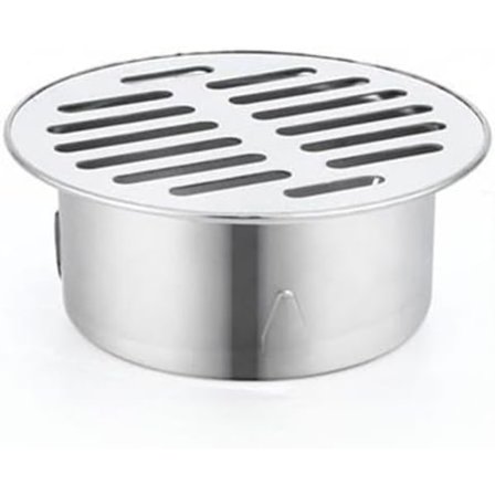 Rundt gulvafløb i rustfrit stål, rist afløb, anti-tilstopningsfilter, hjemmeværktøj til balkon, gårdhave, gulvafløb til tag, terrasse, udendørs have