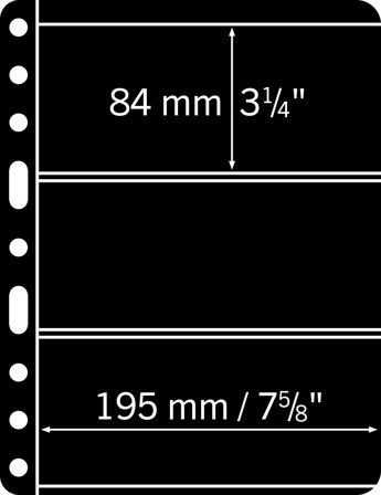 VARIO plus lommer - 3 Striber - Pakke med 5 stk - Leuchtturm