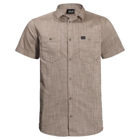 Jack Wolfskin Men's Emerald Lake Shirt Men short-sleeved shirts Beige S