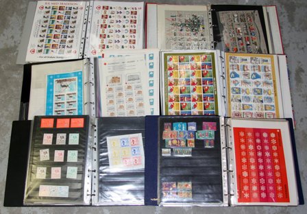 Norden - Samling af julmärker i 6 ringbind