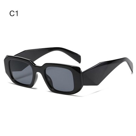 Rektangulære solbriller Y2K solbriller C1 C1