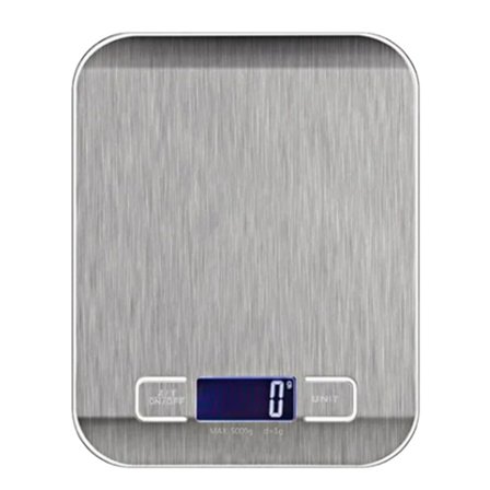 Mini digital kjøkkenvekt i rustfritt stål for matlaging og baking