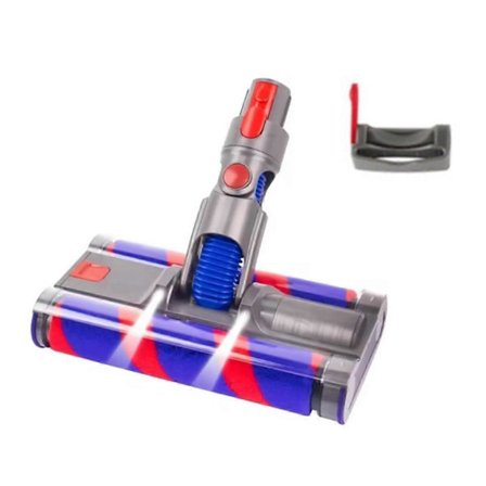 Udskiftning af gulvbørste med vakuummotor til V8 V10 V11 V15 støvsuger, blød dobbelt rullebørste med LED Li