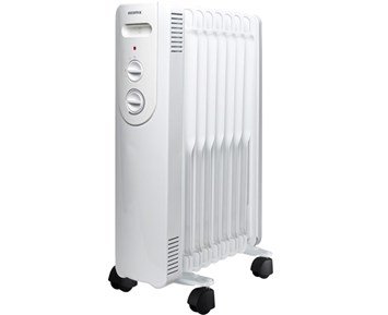 Adax Nova Basic Oilfilled Heater 2000W - Portabelt oljeelement med mekanisk termostat, 2000W