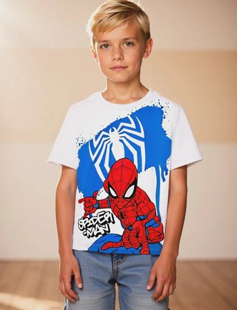 Spider-man Tshirt - White - 128