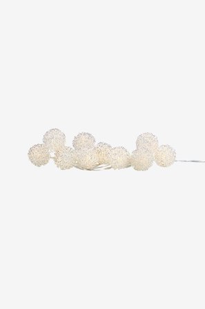 Markslöjd - MARCUS Ljusslinga LED med bollar i metall - Silver - Ljusslingor - Från Homeroom