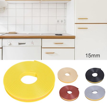 5m Selvklæbende Kantpude Miljøvenlig Høj Tilpasningsevne 15mm U-formet Bordkantbeskytter Til Garderobe