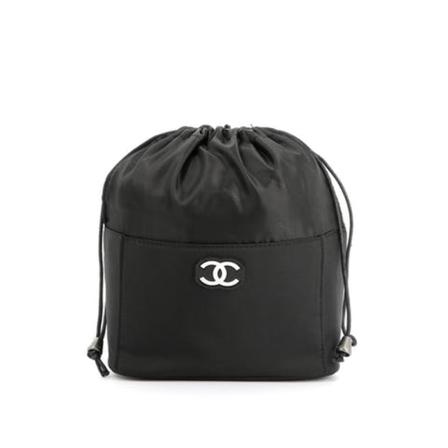 Chanel Vintage, Pre-owned Shoulder Bag Zwart, Dames, Maat:ONE Size,nylon