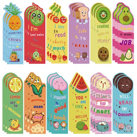 60 Magnetiske Bogmærker, Frugt Magnetiske Bogmærker, Sideskille