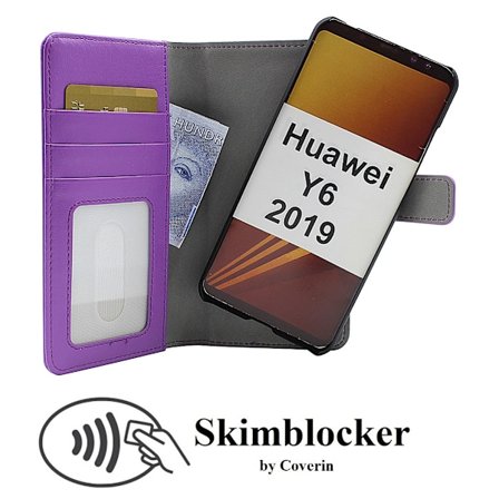 Skimblocker Magnet Wallet Huawei Y6 2019