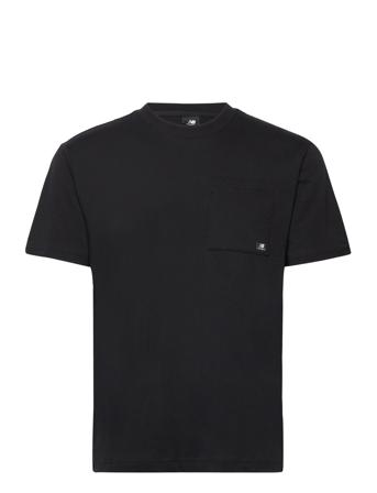 Essentials Reimagined Cotton Jersey Short Sleeve T-Shirt T-shirts Short-sleeved Svart New Balance*Betinget Tilbud